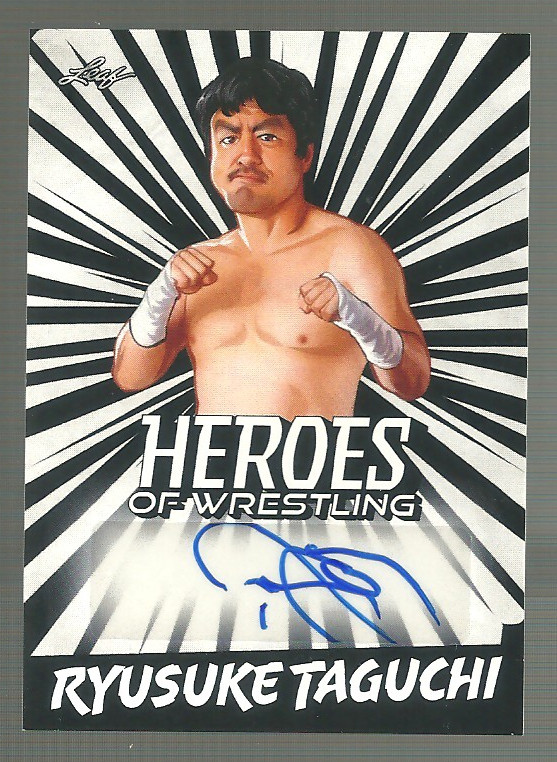 Ryusuke Taguchi 2023 Leaf Heroes of Wrestling Auto #BA-RTI