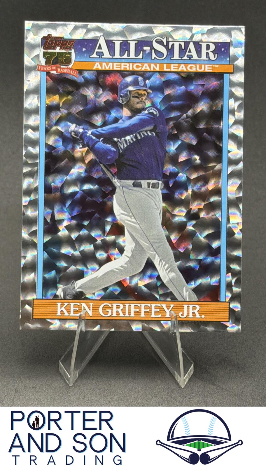 Ken Griffey Jr. 1991 Topps All Stars Silver Crackle Foil 2026 Topps #91AS-35