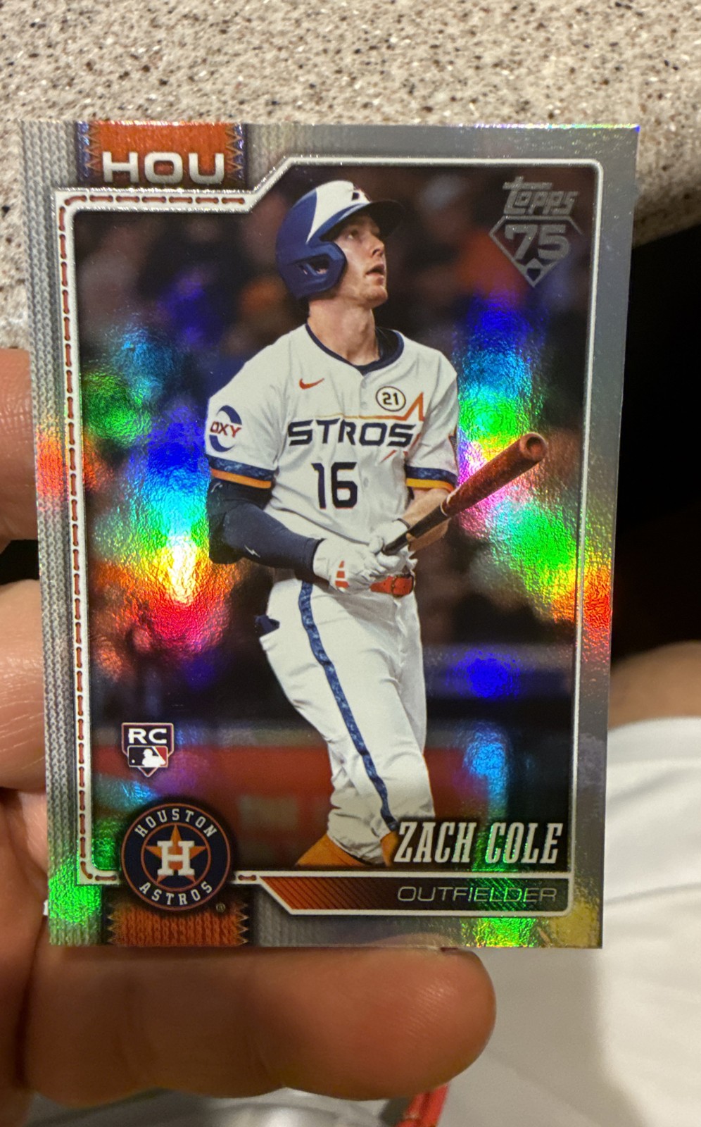 2026 Topps Series 2 – Zach Cole #601 Rainbow Foil(RC) Houston Astros Rookie
