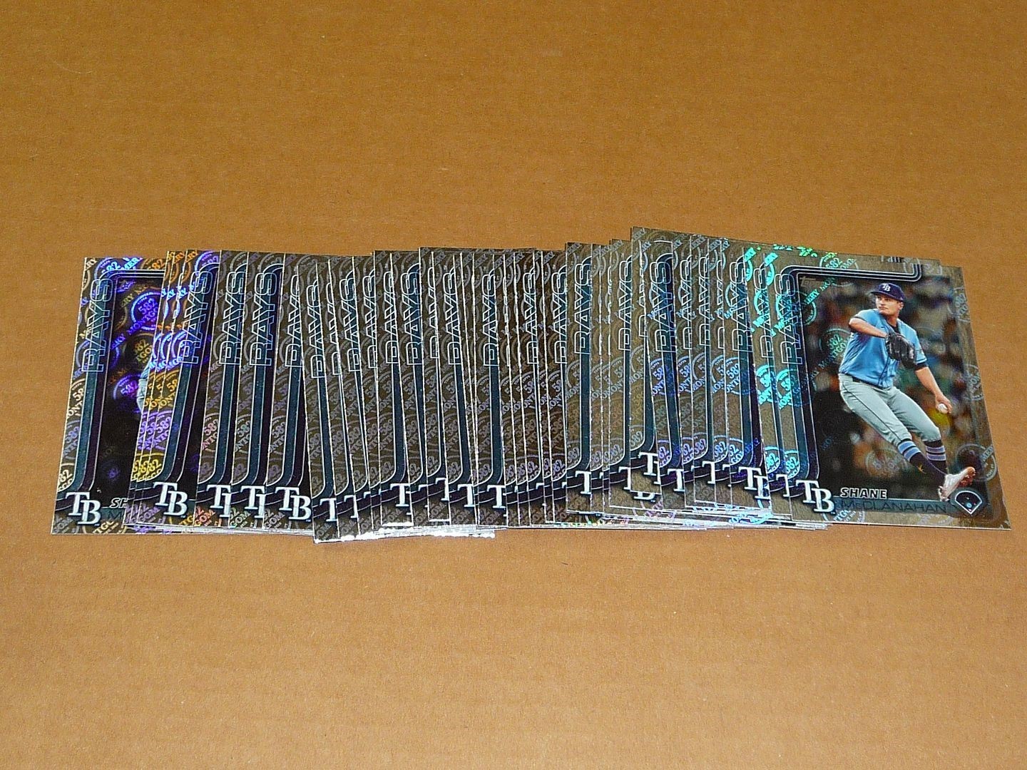 2025 Topps 582 MONTGOMERY CLUB FOIL LOT OF 33 CARDS SHANE MCCLANAHAN RAYS #492