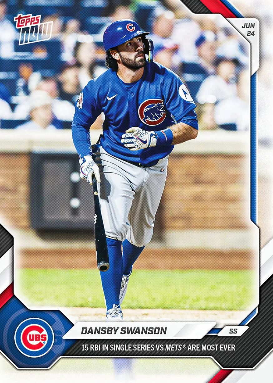 Dansby Swanson 15 RBI In Series 2026 MLB Topps NOW Card 375 Presale