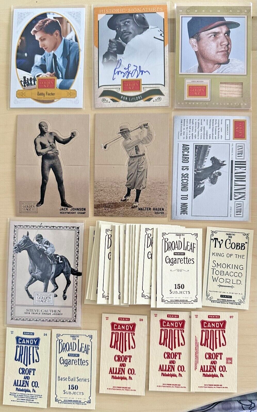 2012 Panini Golden Age Sports Trading Cards #1 – 146 – Inserts – mini – You Pick