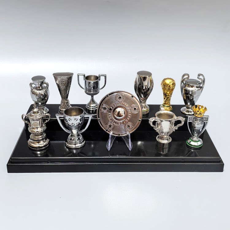 ⚽ Football Trophy Mini Desktop Ornament World Cup UCL EPL FA Cup Fan Gift