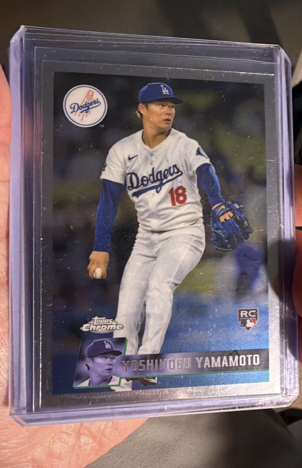 2024 Topps Chrome Lids Mitchell & Ness – Yoshinobu Yamamoto #30 (RC)