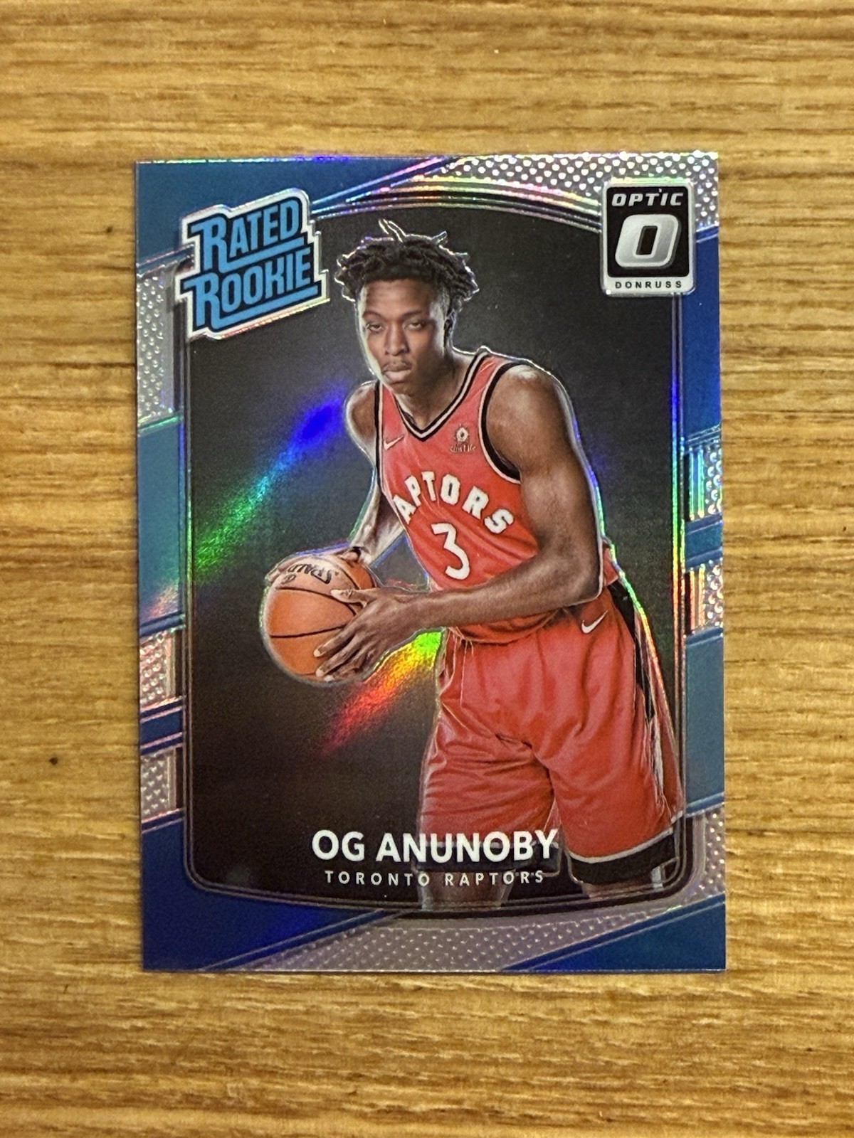 2017-18 Panini Donruss Optic OG Anunoby Rated Rookie Holo Prizm RC #178 Knicks