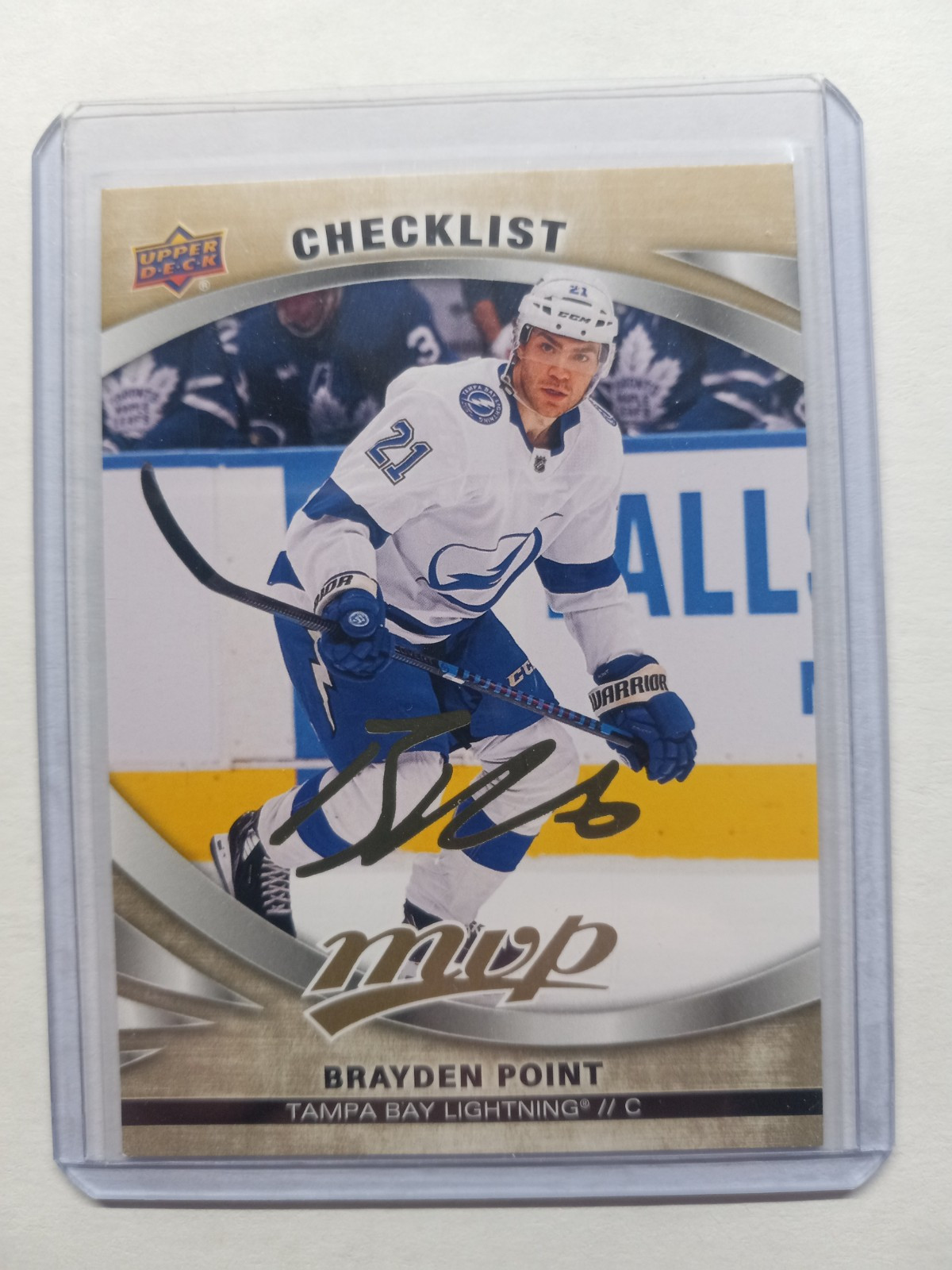 2023-24 Upper Deck MVP Gold Script #200 Brayden Point Checklist