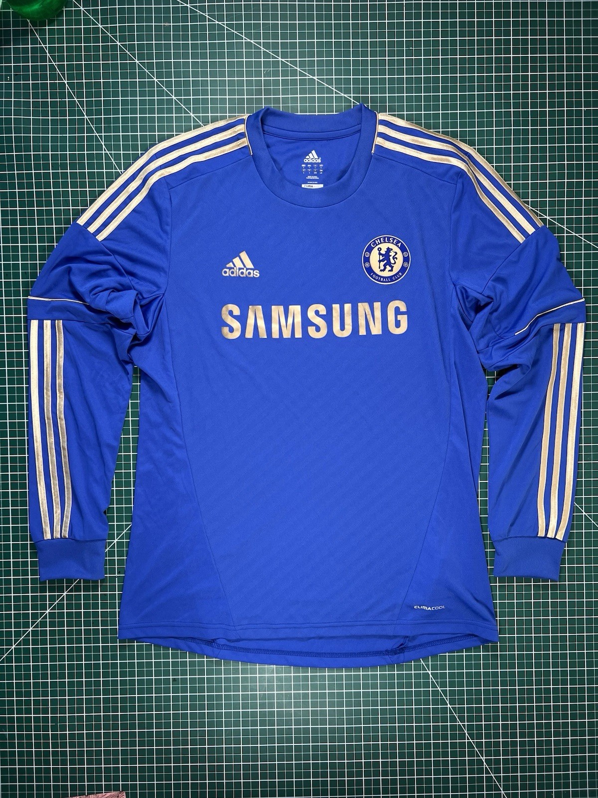 Adidas Chelsea 2012/13 Home Long Sleeve Jersey Used Large