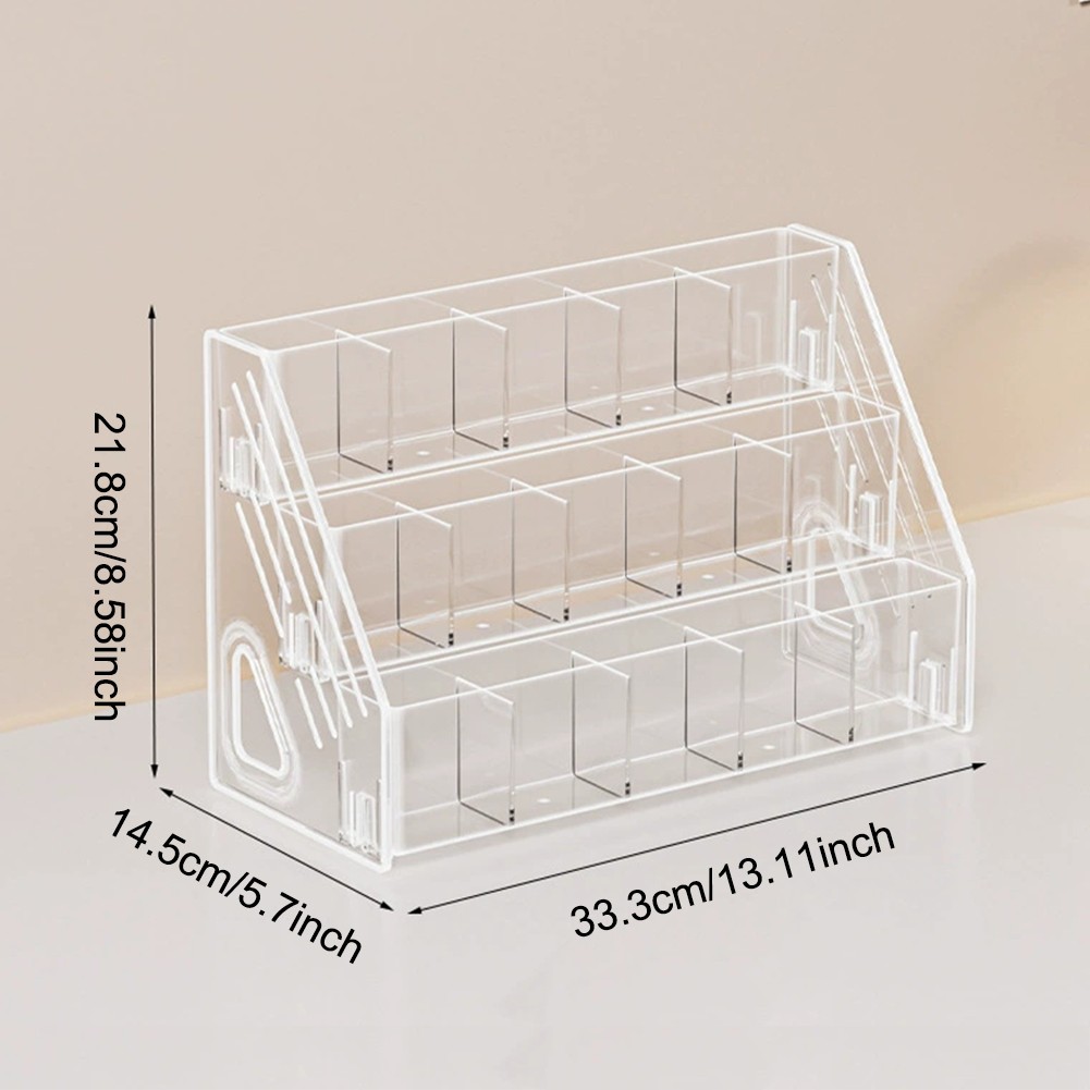 3/4/5 Stepped Tiers Acrylic Display Stand For Trading Cards without Sleeves