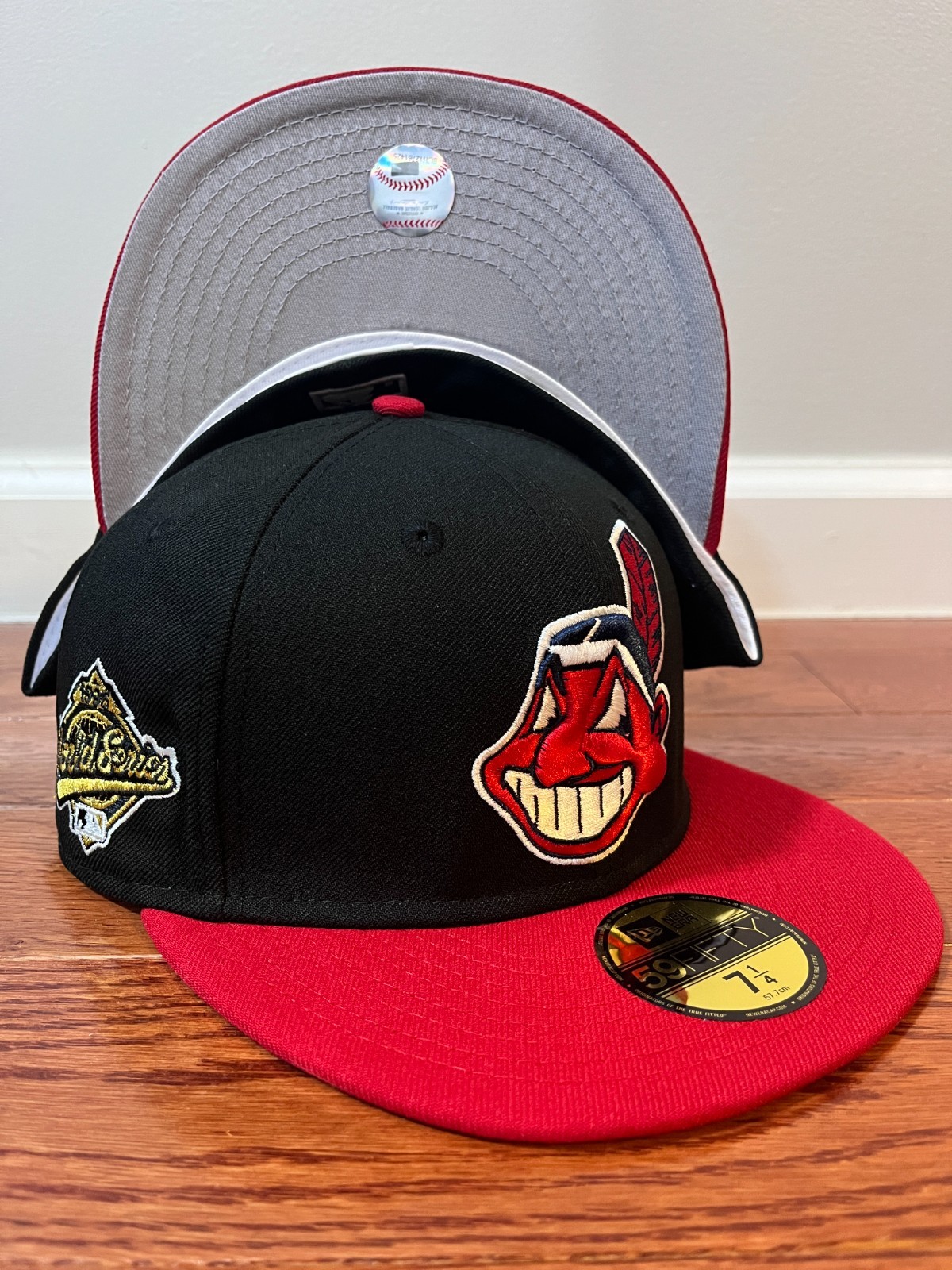 Cleveland Indians 90’s Wahoo 1995 World Series New Era 59FIFTY Fitted Black/Red