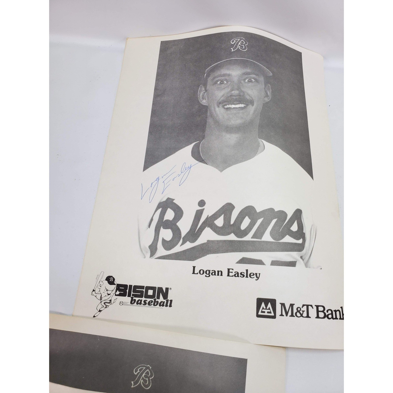 Buffalo Bisons Baseball Autographed Photo Lot Black White 80s MiLB M&T Bank 6pc
