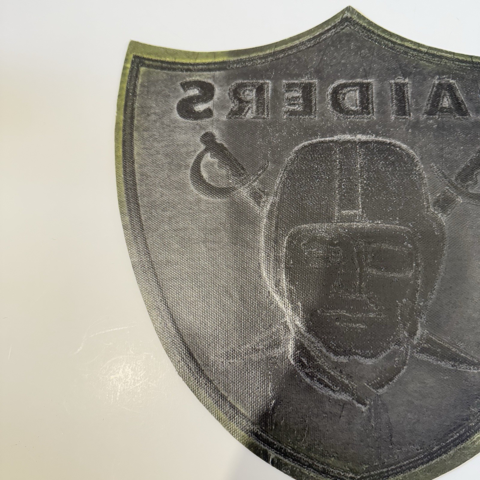 Large Raiders Black Patch Brand New Sewn On 12”x 12”Inches Read Info Below!!