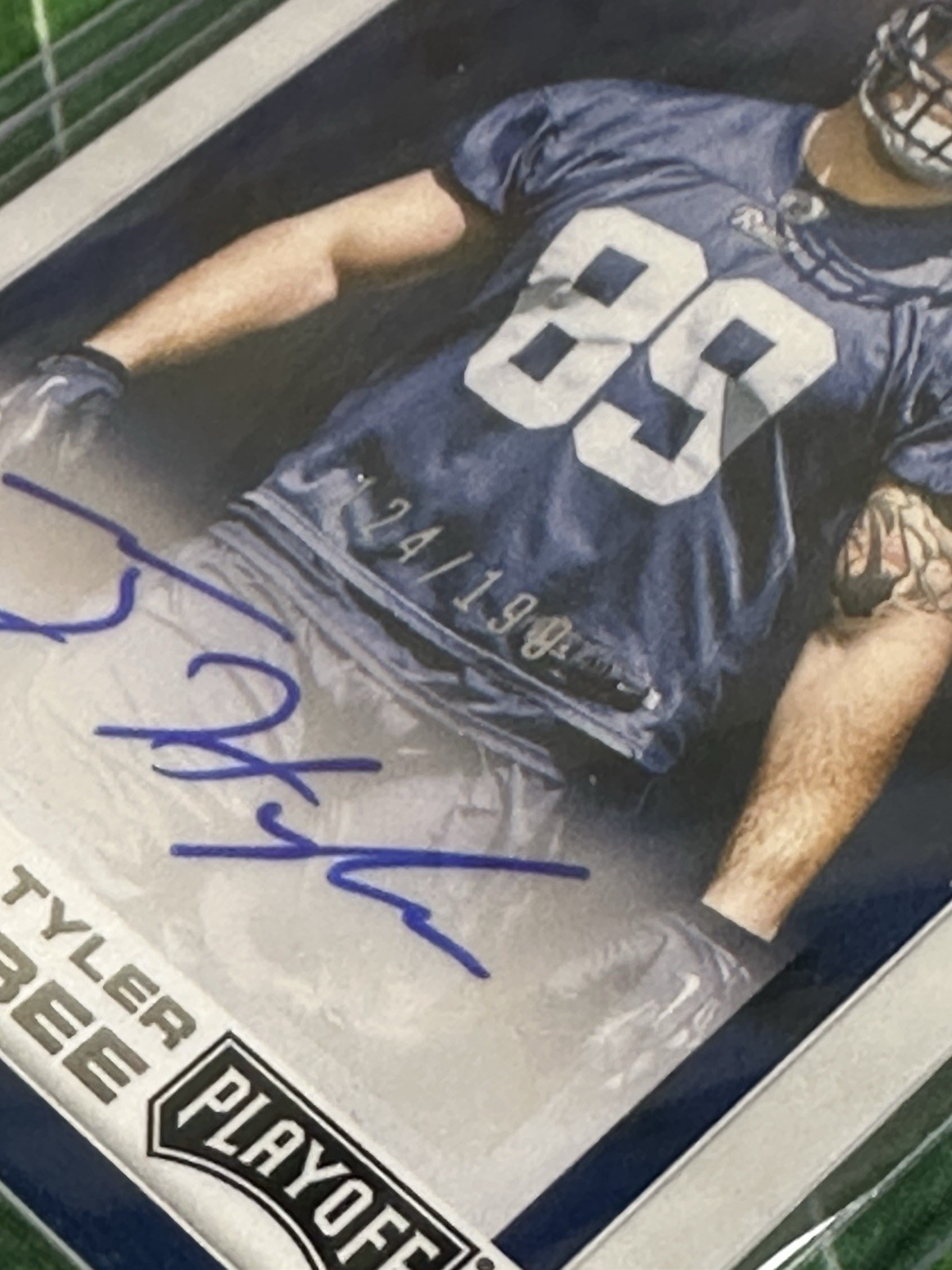 2016 Panini Playoff Rookie Signatures Tyler Higbee #58 Auto RC 124/199