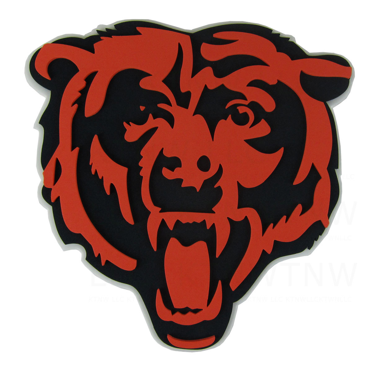 New NFL Chicago Bears Full Logo 3D Fan Foam Logo Holding Wall Sign 14.2? x 14.1?