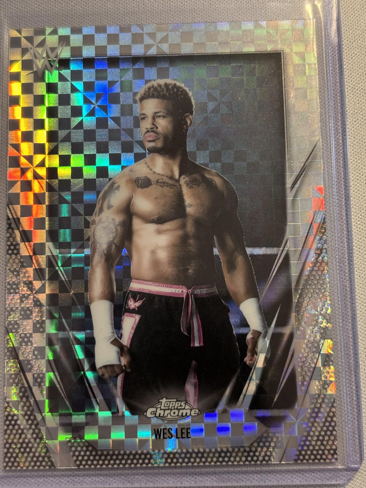 2026 Topps Chrome WWE #180 Wes Lee X-Fractor
