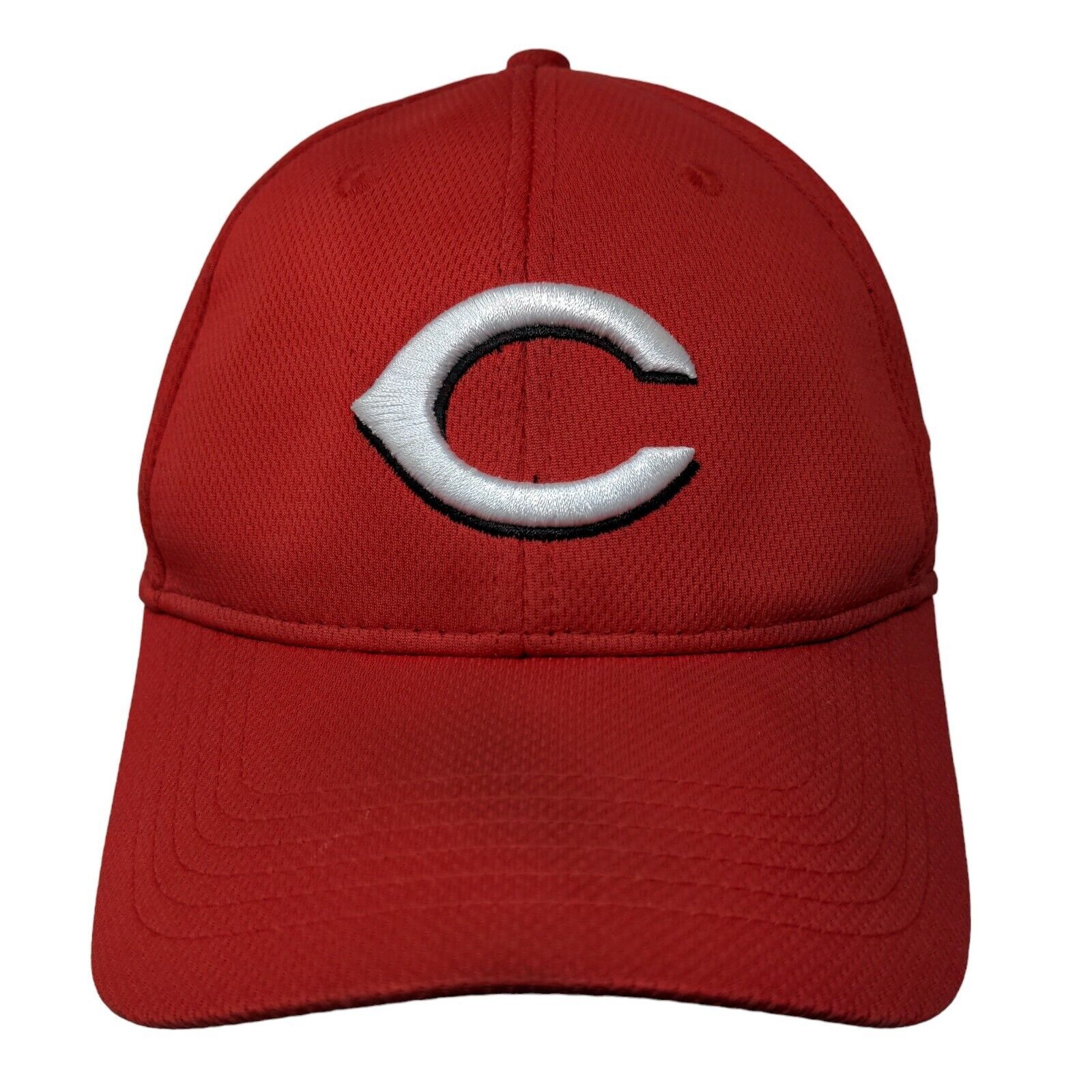 OC Sports Men’s Strapback Hat Red Size OSFM Embroidered Cincinnati Reds Logo