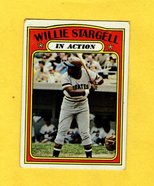 1972 Topps Willie Stargell In Action #448 Pittsburgh Pirates G/VG FREE SHIPPING