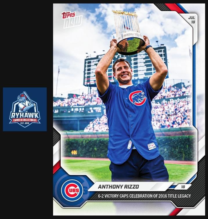 2026 Topps Now #465 Anthony Rizzo Chicago Cubs 2016 Title Celebration PRESALE