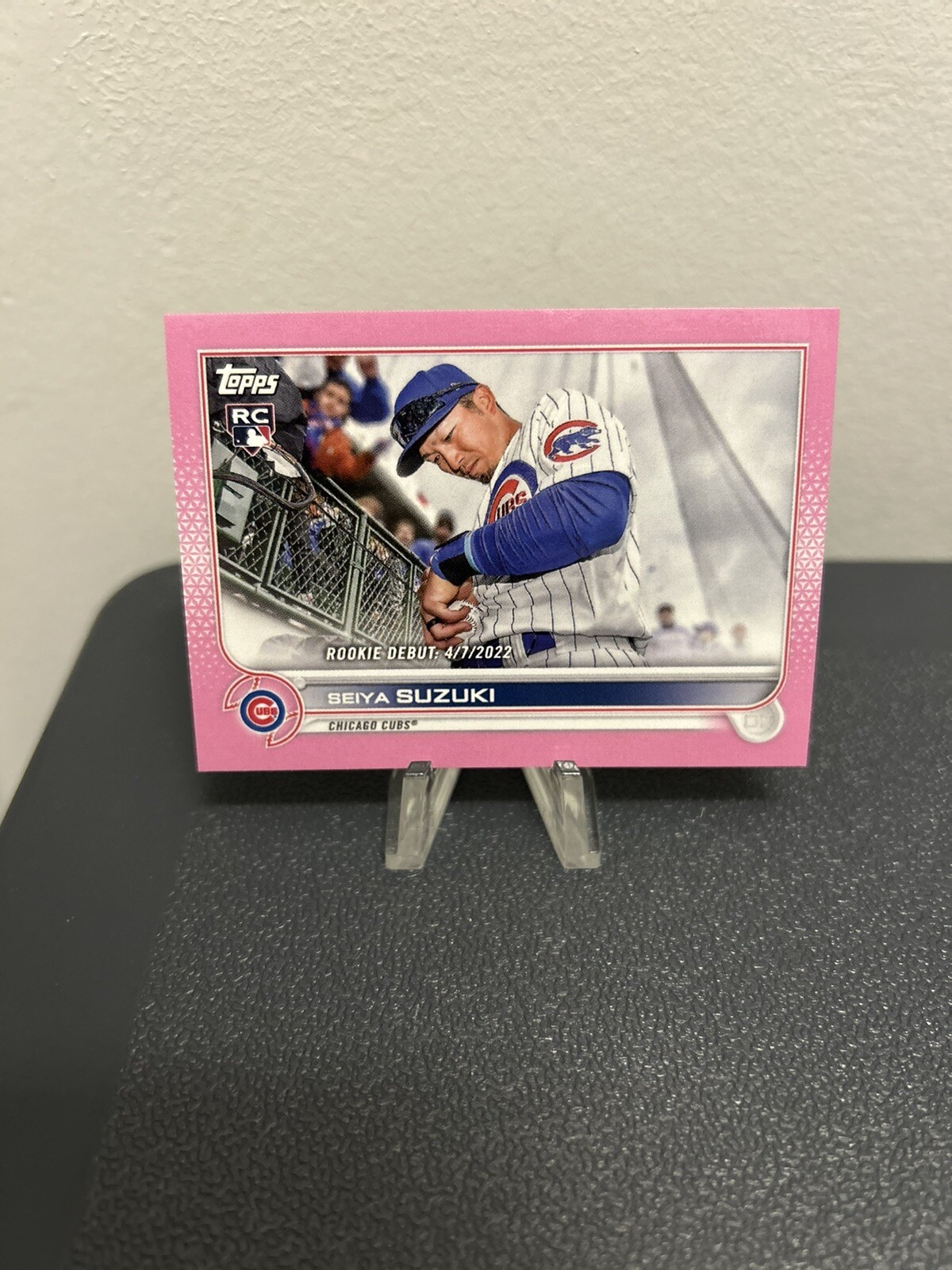 2022 Topps Mini Pink Parallel Seiya Suzuki 2/25 (US250) Cubs RC Online Only QTY