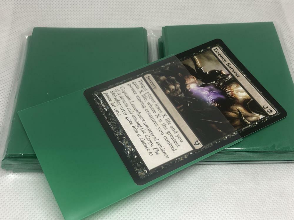 Lenayuyu 300pcs Freshgreen Protector Standard MTG Card Sleeves 66x91mm Matte