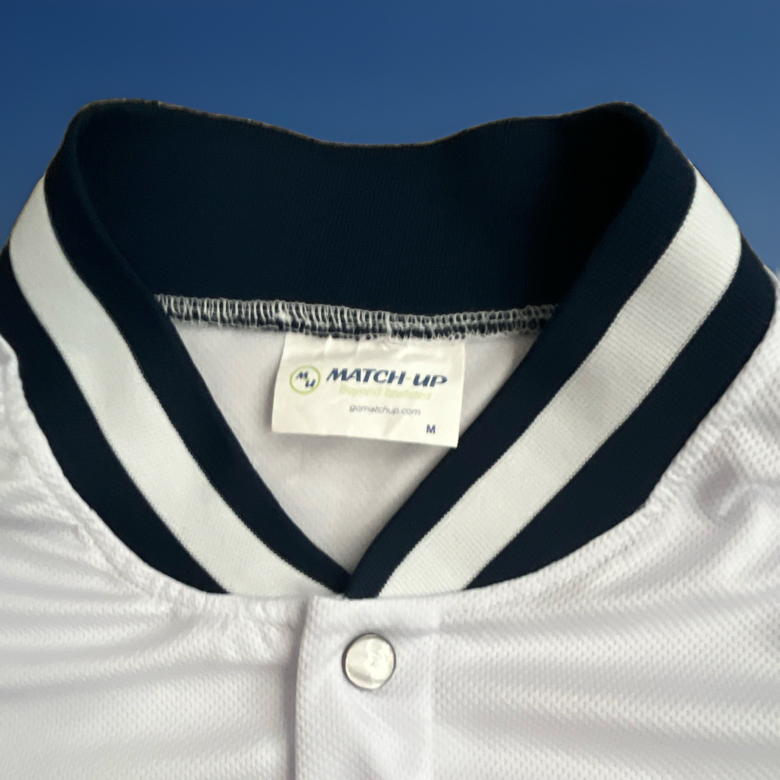 Tampa Bay Rays Button-Front Jersey Shirt M