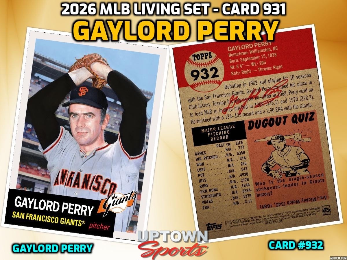 Gaylord Perry – 2026 MLB Living Set – Card 932 – Presale