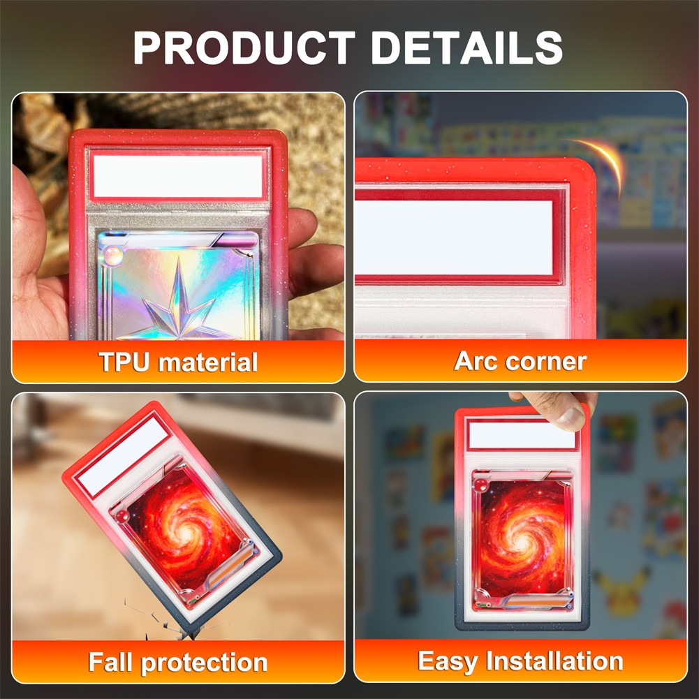 5-30X Gradient PSA Graded Card Slab Bumper Guard Protector Skin TPU – Stackable