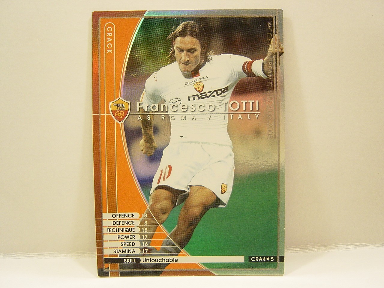 Panini WCCF 2004-05 CRA Francesco Totti 1976 Italy　No.10 AS Roma World Crack 4