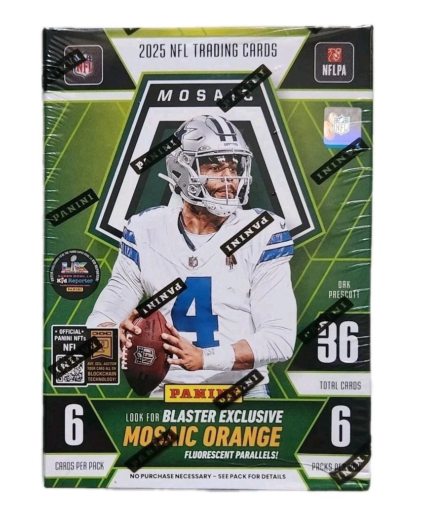 2025 Panini Mosaic Football Factory Sealed Blaster Box