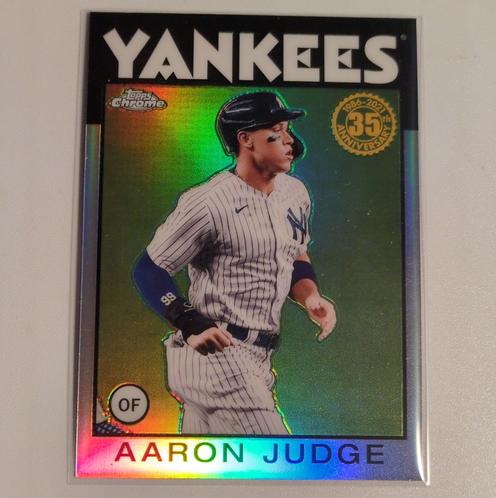 Topps 2021 Chrome 1986 Topps Baseball 35th Anniv Aaron Judge Yankees #86BC-1