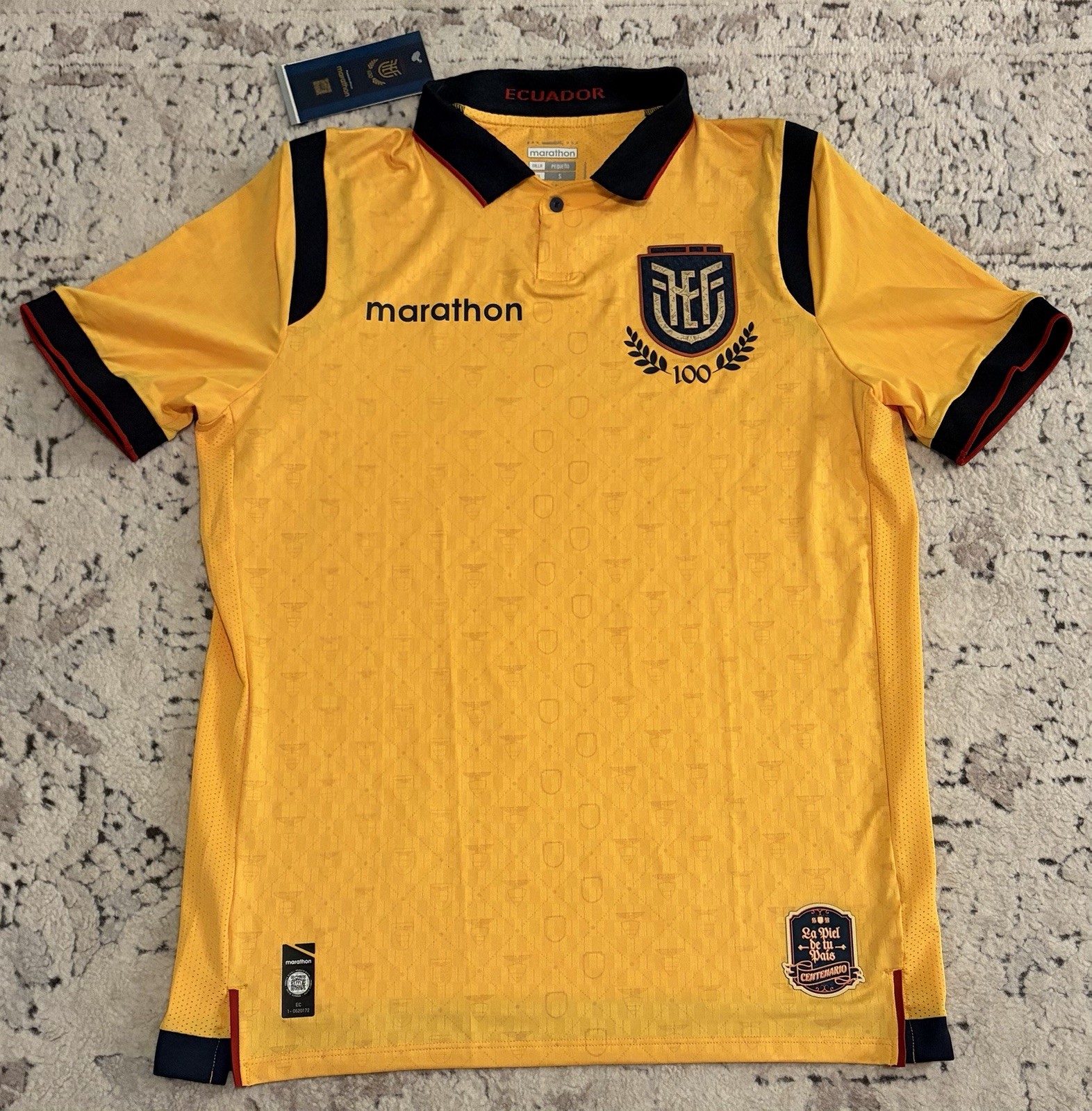 Marathon Authentic Ecuador 100 Years Edition Centenario Jersey Men’s Sz: Small