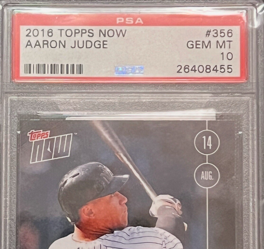 2016 TOPPS NOW #356 AARON JUDGE CALL-UP ONLINE EXCLUSIVE /1169 (ONLY 58) PSA 10