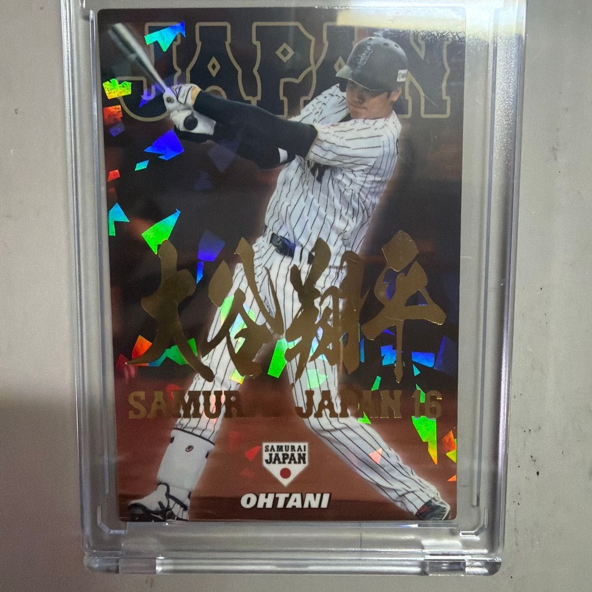 2017 Calbee Samurai Japan Shohei Ohtani Star Card #SJ-06 Gold Foil Kanji