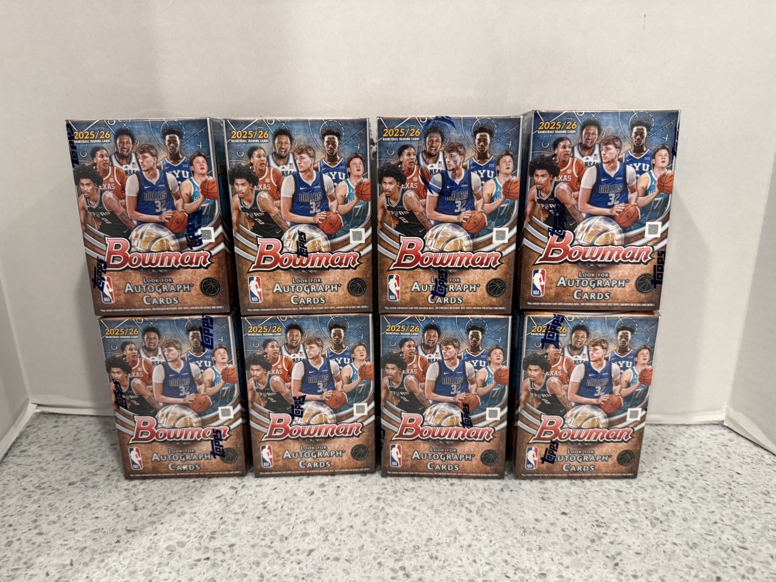 25-26 Topps NBA Bowman Value/Blaster Box LOT OF 8