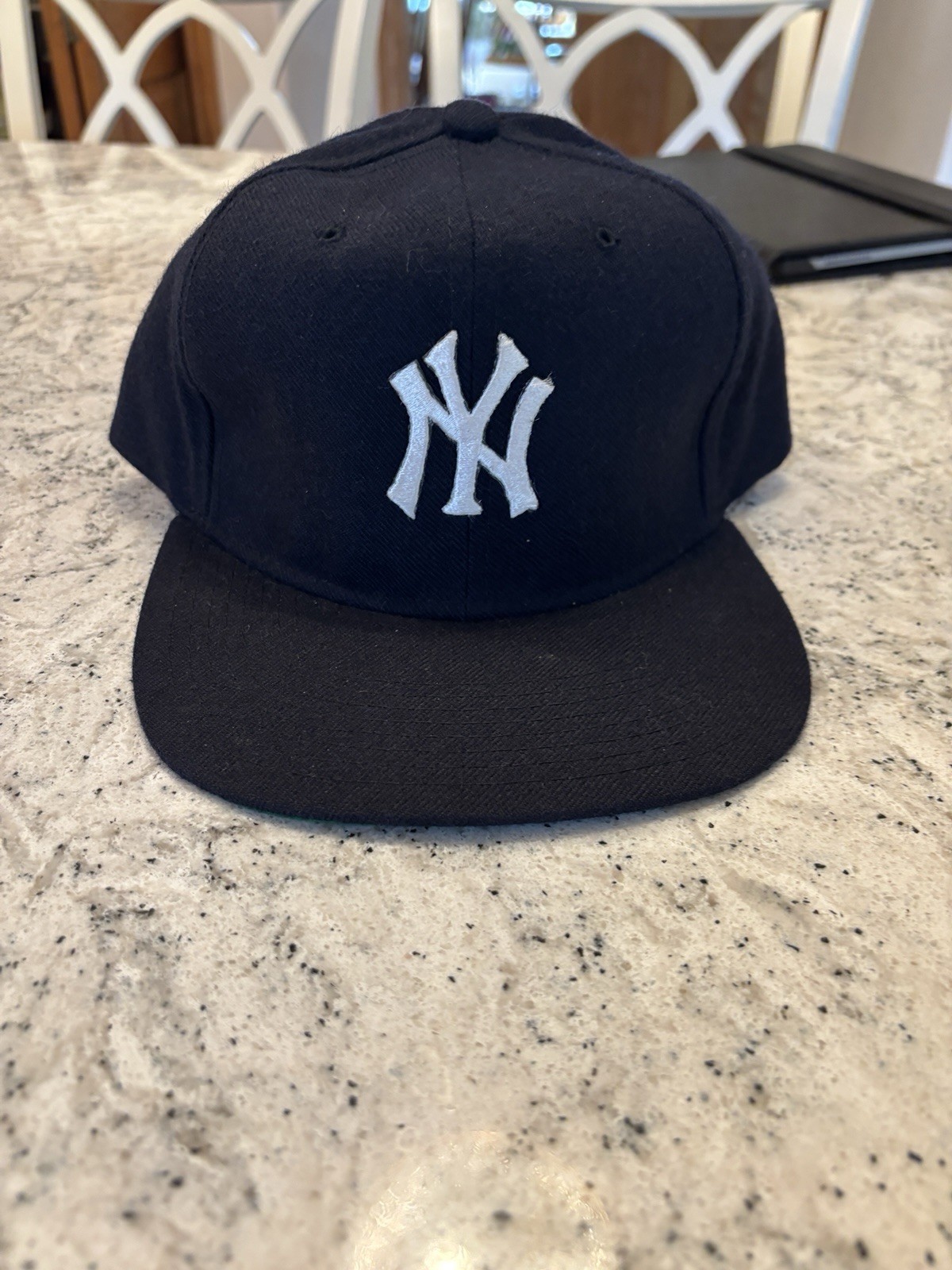 VTG New Era NY Yankees Snapback Hat 100% Wool Cap