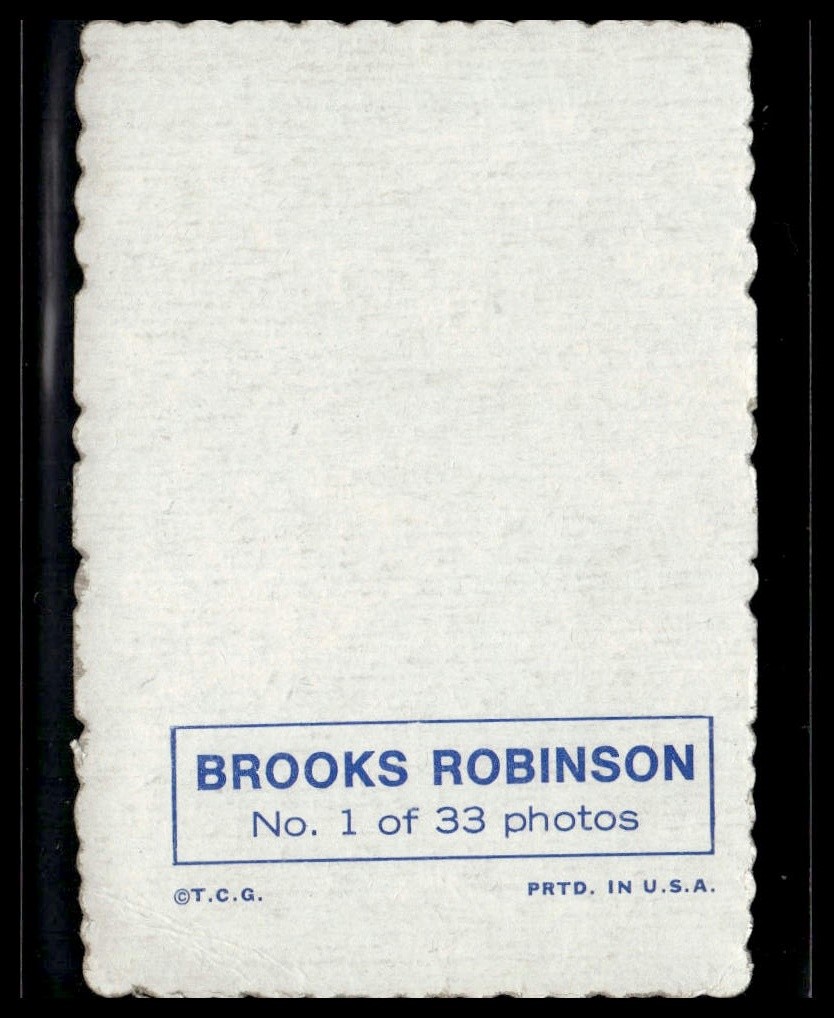 1969 Topps #1 Brooks Robinson Deckle