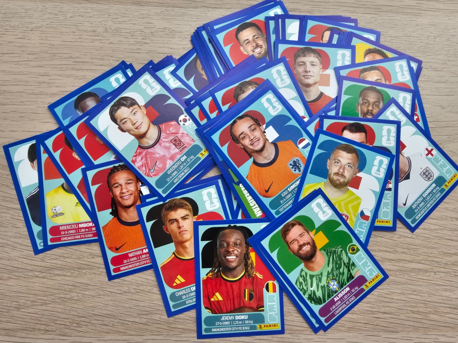 2026 Panini World Cup Sticker Blue parallel including MBAPPE, KANE and more!