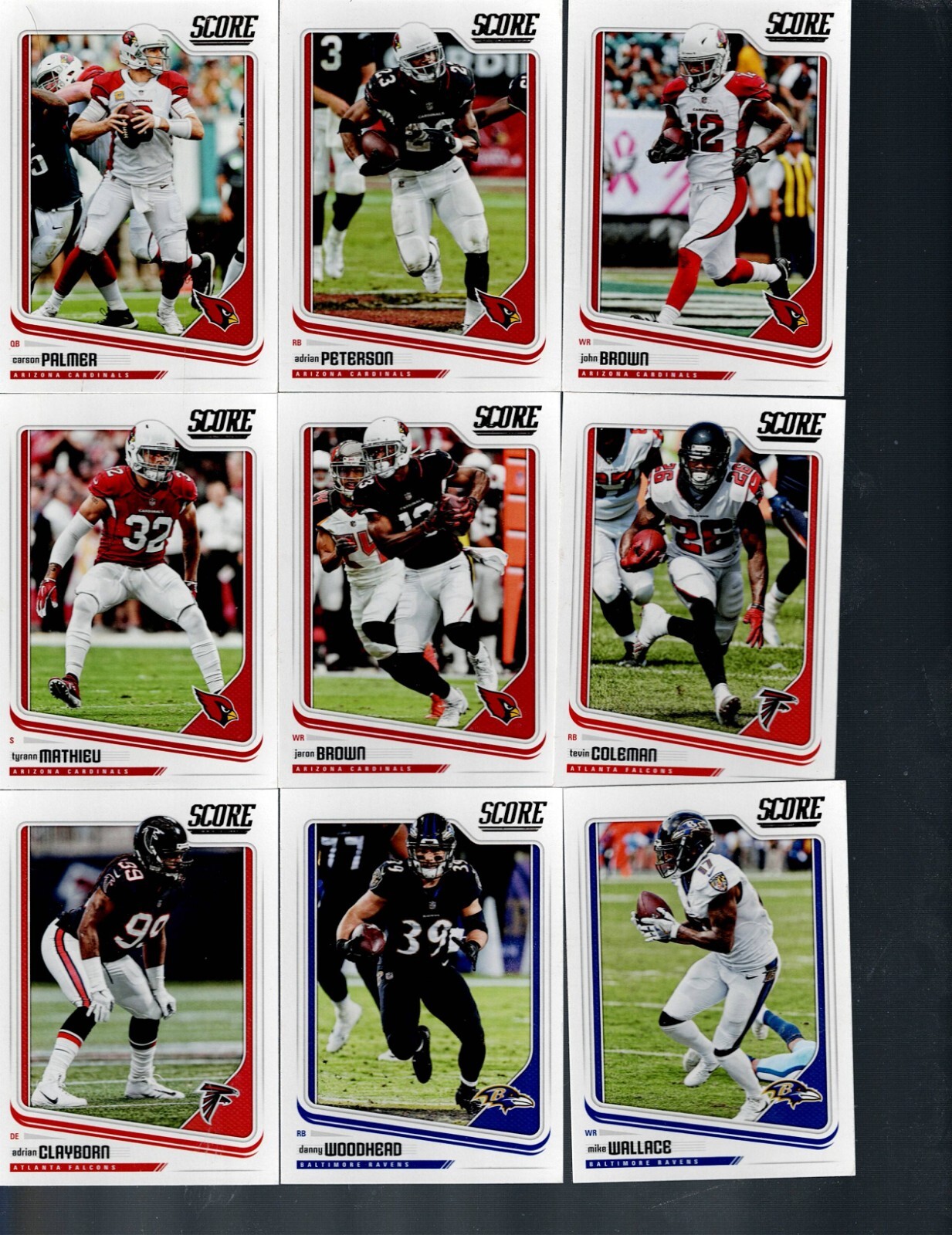 2018 SCORE FOOTBALL COMPLETE YOUR SET 251-450 BUY 2 GET 1 FREE!
