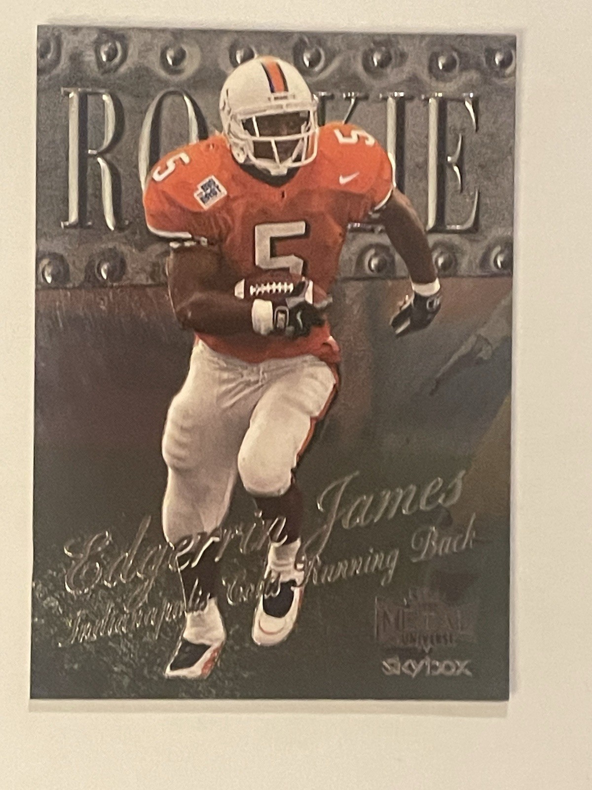 Edgerrin James 9 Rookie Card (RC) Lot – Various Sets, Insert + Base