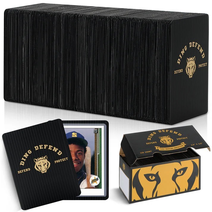 72 Pack Ding Defend 3.5″ x 4.5″ Card Shipping Protectors – Tiger Design