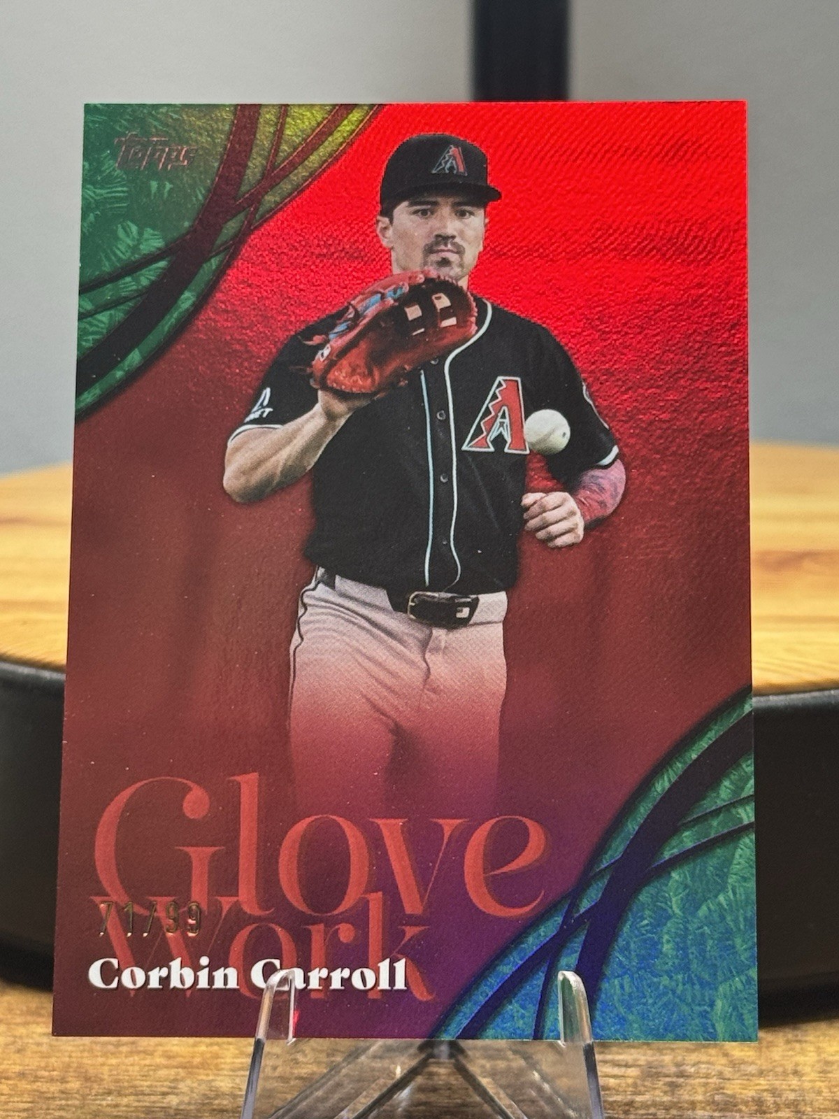 2026 Topps Series 2 Glove Work #GW-56 Corbin Carroll Green/99