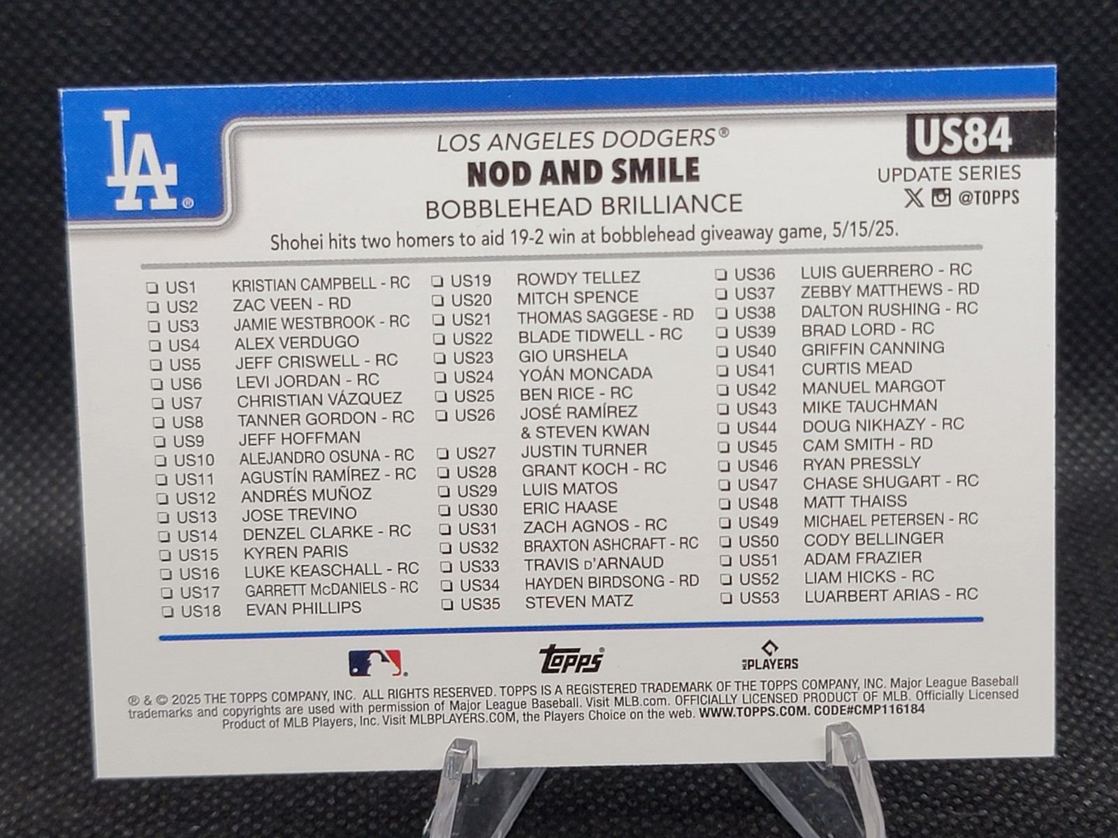 ⚾⚾2026 Topps SHOHEI OHTANI Dodgers BATTING Variation ⚾⚾