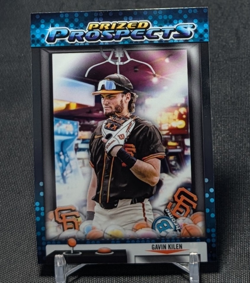Gavin Kilen Prized Prospects Chrome Rookie 2025 Bowman Draft Card #PP-14 Giants