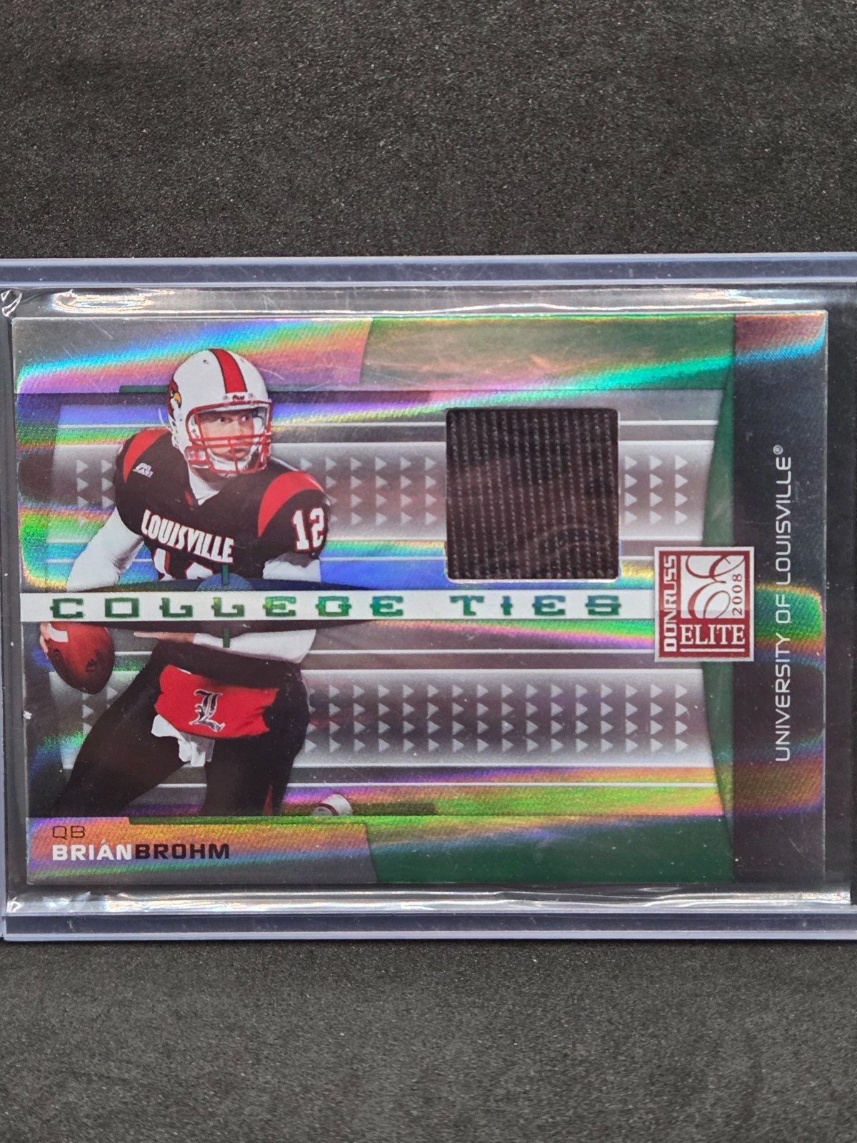 2008 Donruss Elite Football Brian Brohm Rookie Relic 26/150 #CT-22