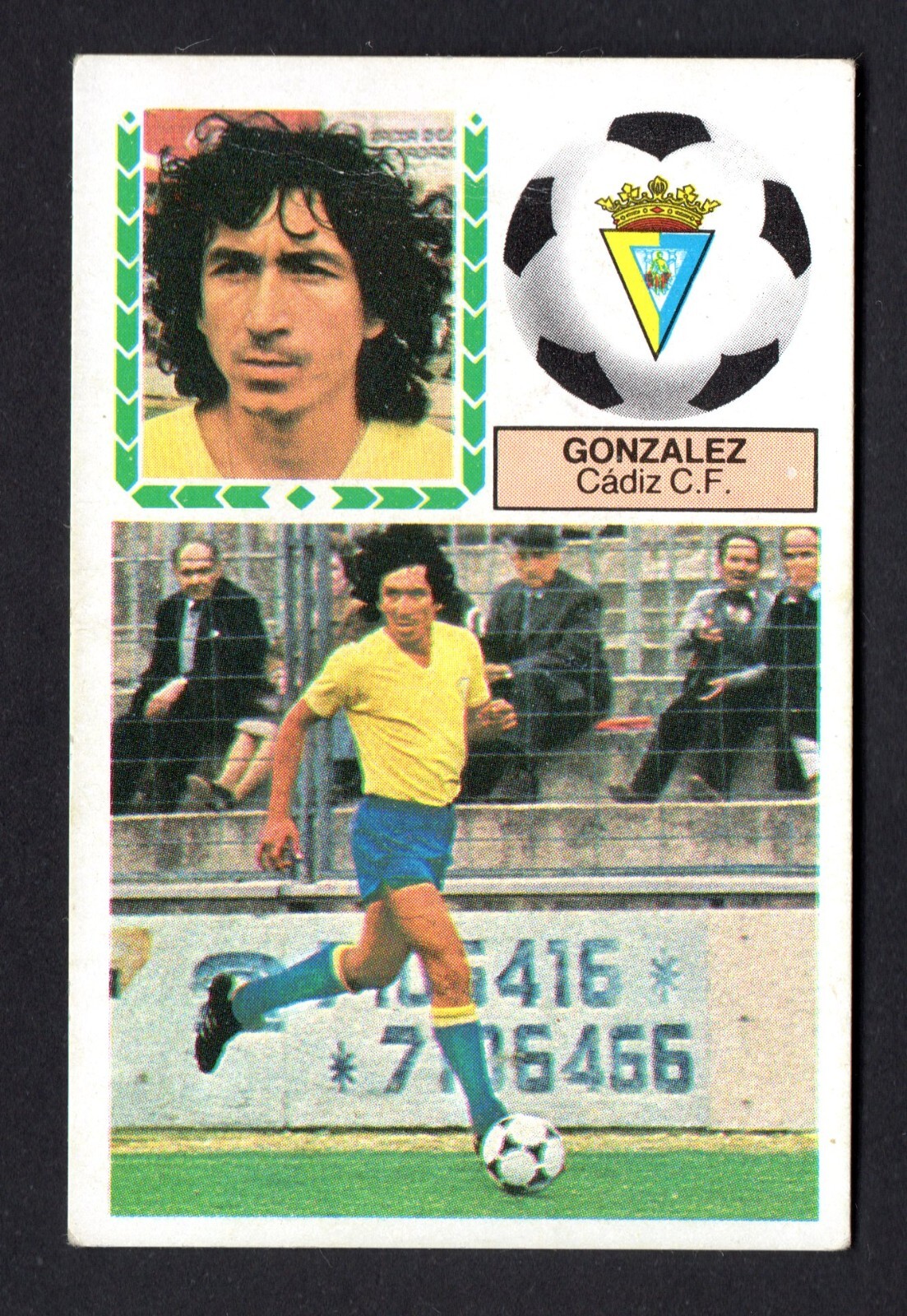 JORGE MAGICO GONZALEZ – CADIZ CF 1983-84 CARD ESTE PANINI LIGA 83/84 RECOVERED