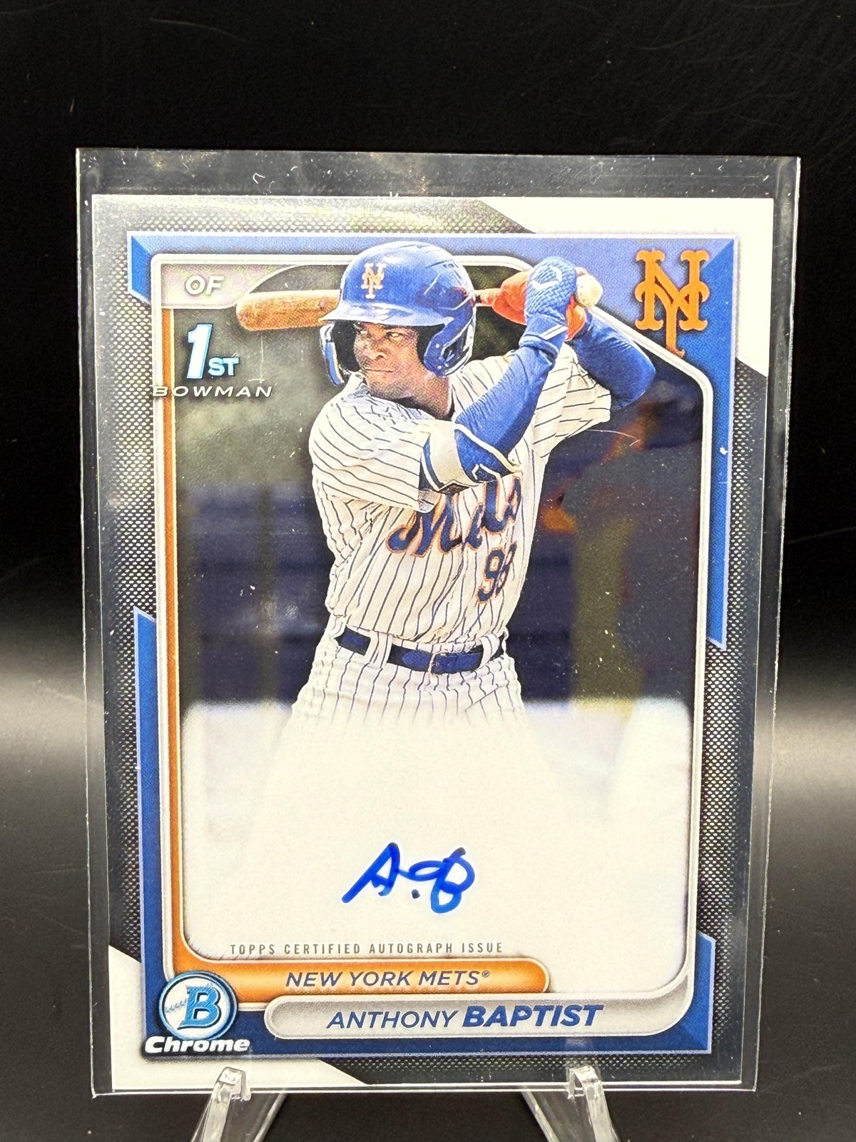 2024 Bowman #CPA-AB Anthony Baptist Chrome Prospect Autographs