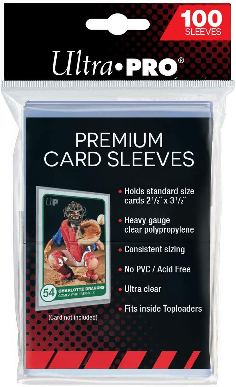 Ultra Pro – Premium Clear 100Ct. Card Sleeves to Protect Sports Cards, Baseball