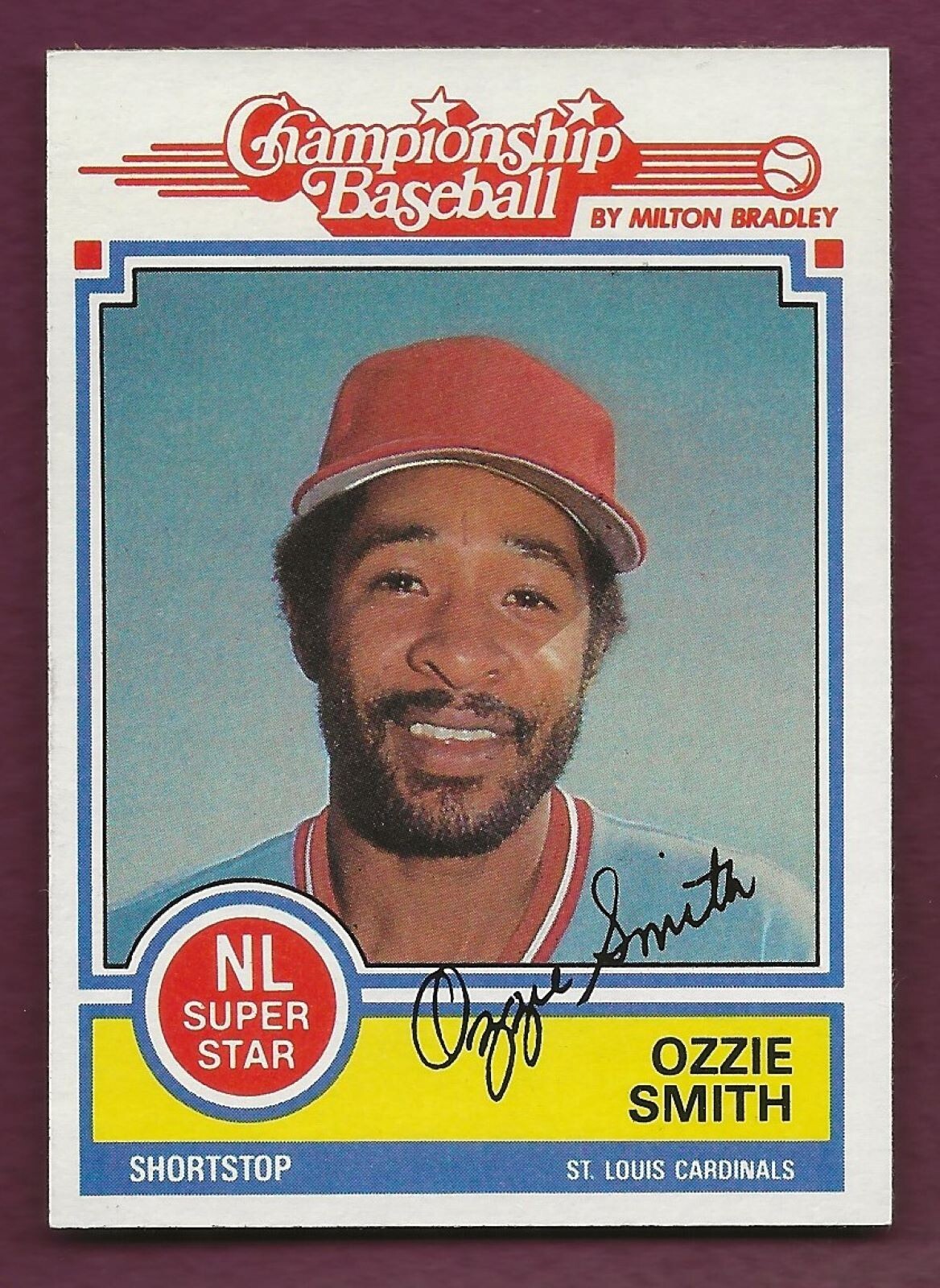 1984 Topps Milton Bradley NNO Ozzie Smith MINT