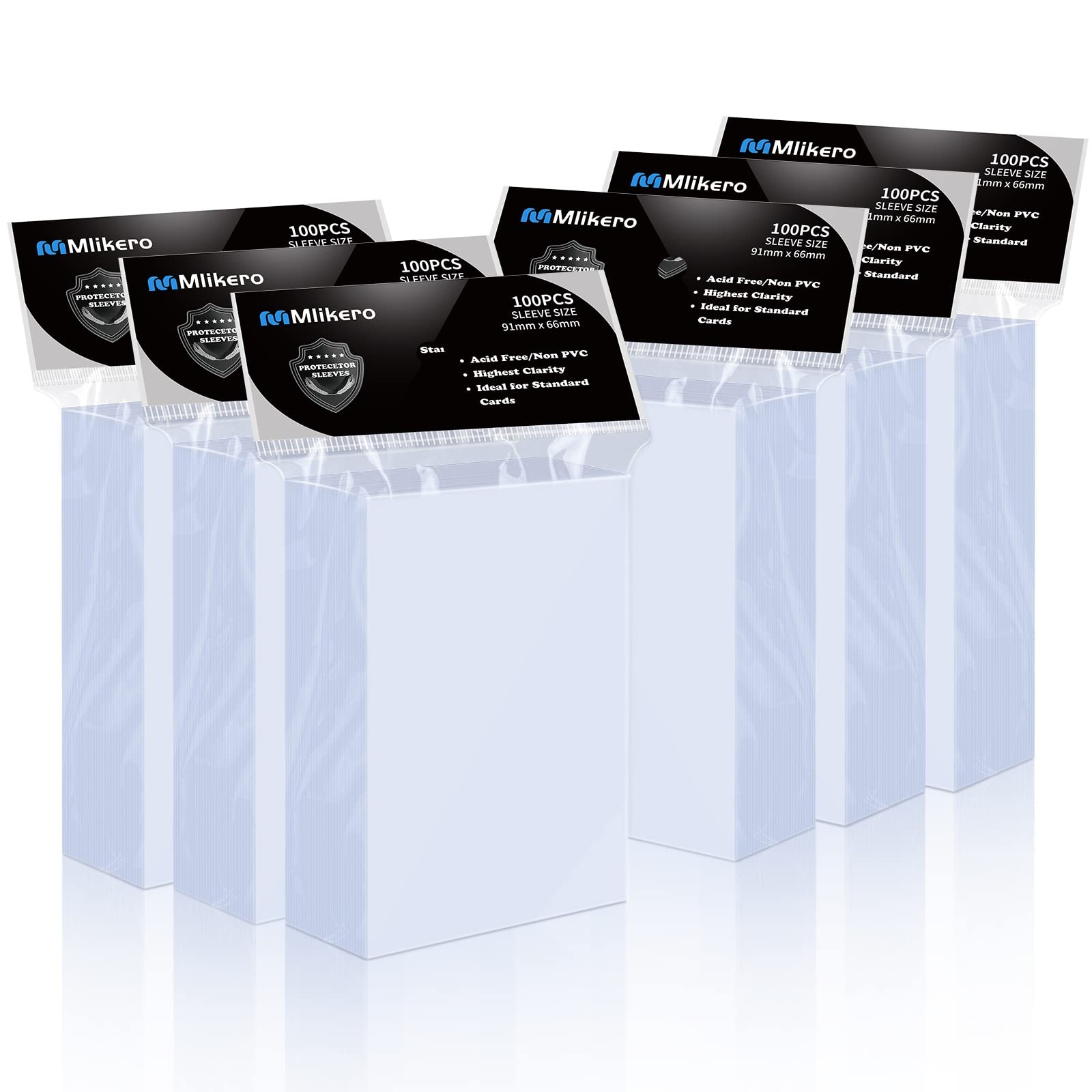 600 Clear Soft Card Sleeves Polypropylene PP For MTG TCG Baseball Football Game