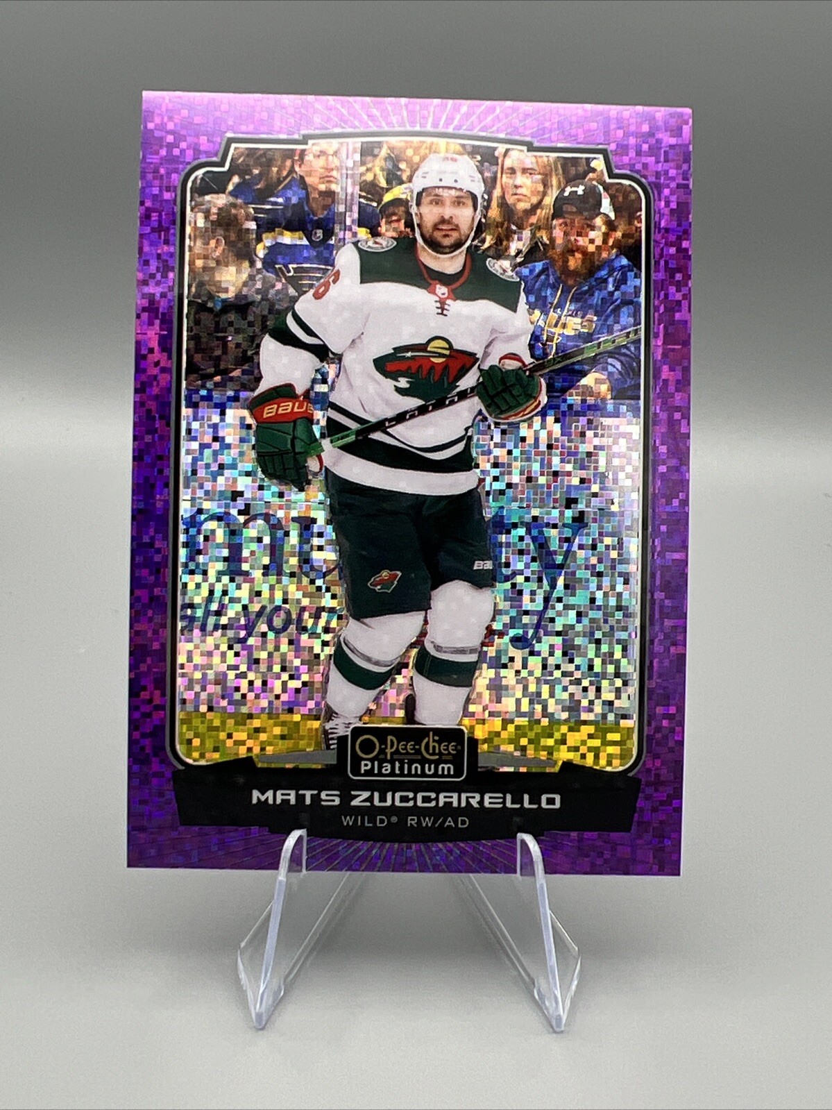 2022-23 O-Pee-Chee Platinum – Violet Pixels 24/299 #33 Mats Zuccarello