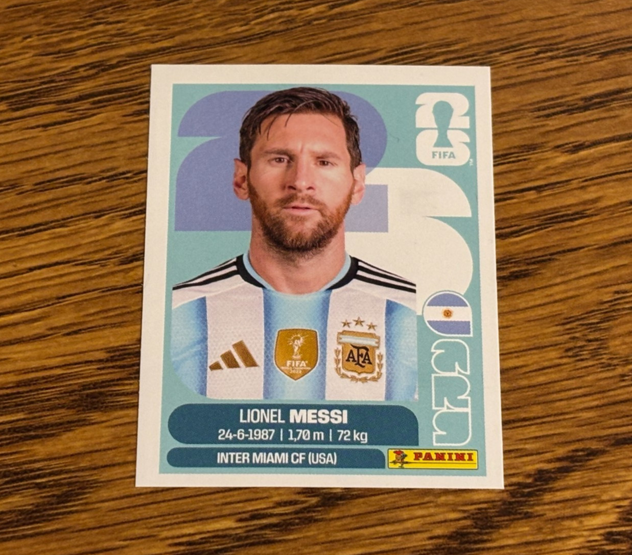2026 Panini Fifa World Cup Lionel Messi Argentina ARG17 ARG 17 Sticker